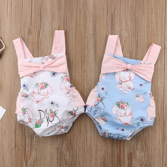 2018 Infant Baby Girl Kid Backless Bodysuit Babies