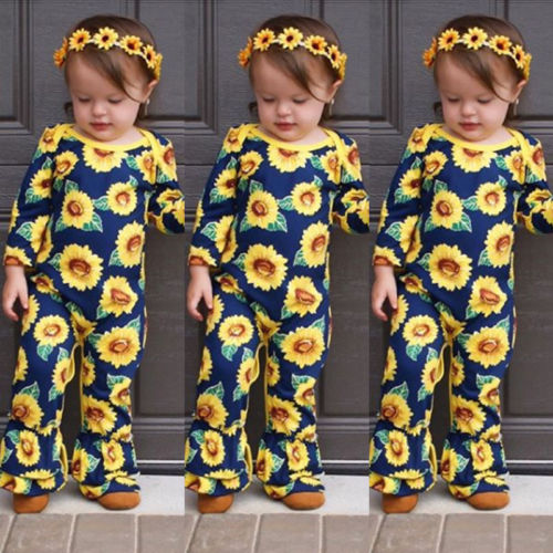 Newborn Baby Kids Girls Long Warm Romper