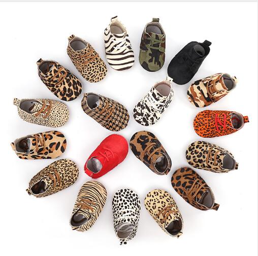 2019 Genuine Leather Baby moccasins shoes Leopard