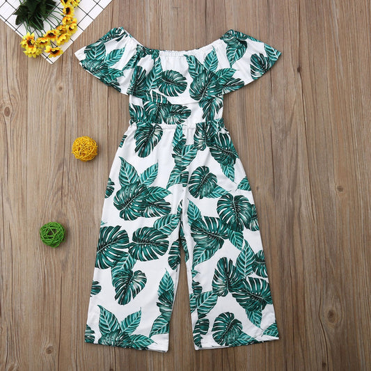 Toddler Kids Baby Girls Floral Romper