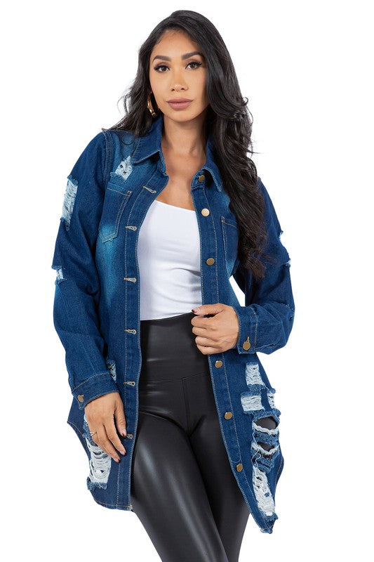 SEXY DENIM JACKET DRESS | Jade Icarus