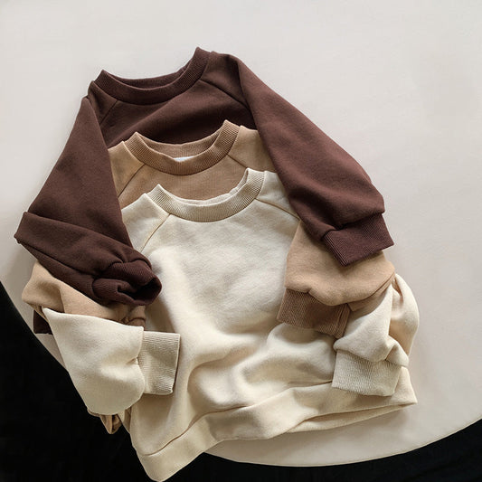 Baby Kid Unisex Solid Color Hoodies Swearshirts Wholesale 220909252