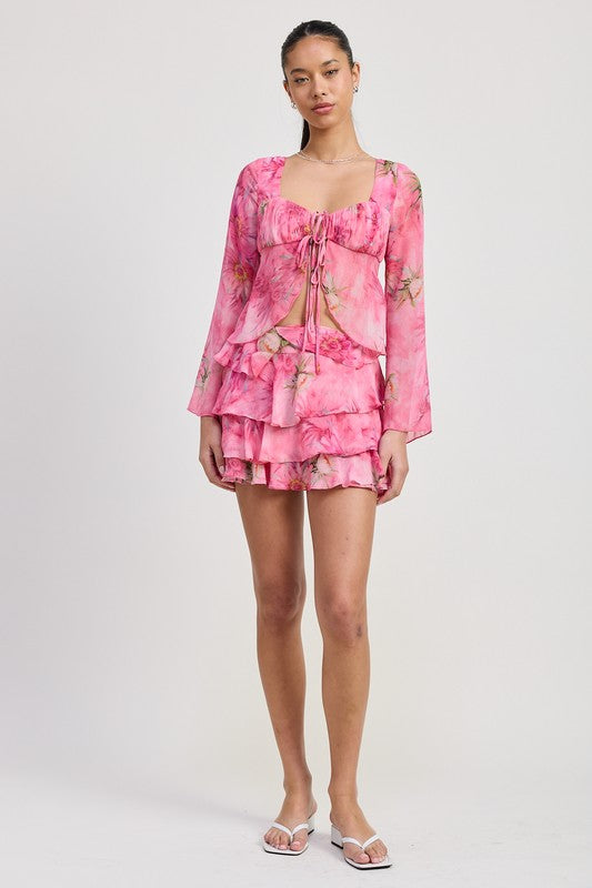 RUFFLE MINI SKIRT | Jade Icarus