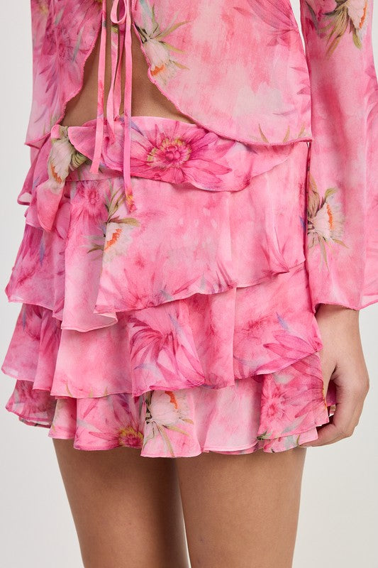 RUFFLE MINI SKIRT | Jade Icarus