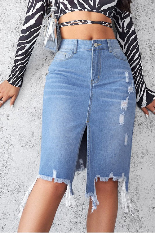 WOMEN FASHION DENIM SKIRT | Jade Icarus