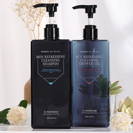 Men’s Shower Gel + Shampoo Set (2×500ml)