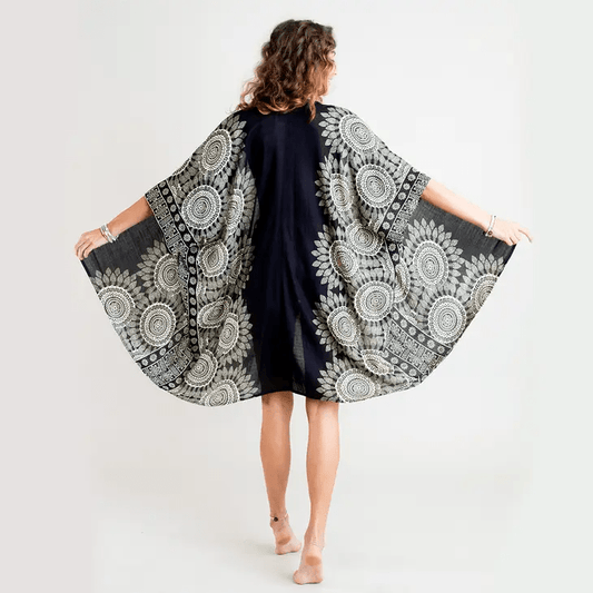 Bondi Mandala Kimono Beach Coverup Bikini Cover Up