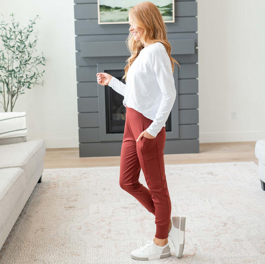 Solid Slim Joggers Sweat pants Pockets