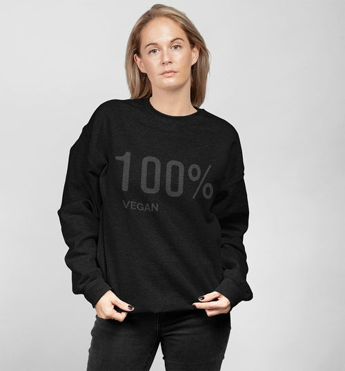 Womens 100% Vegan Logo Sweatshirt | Yellow Pandora