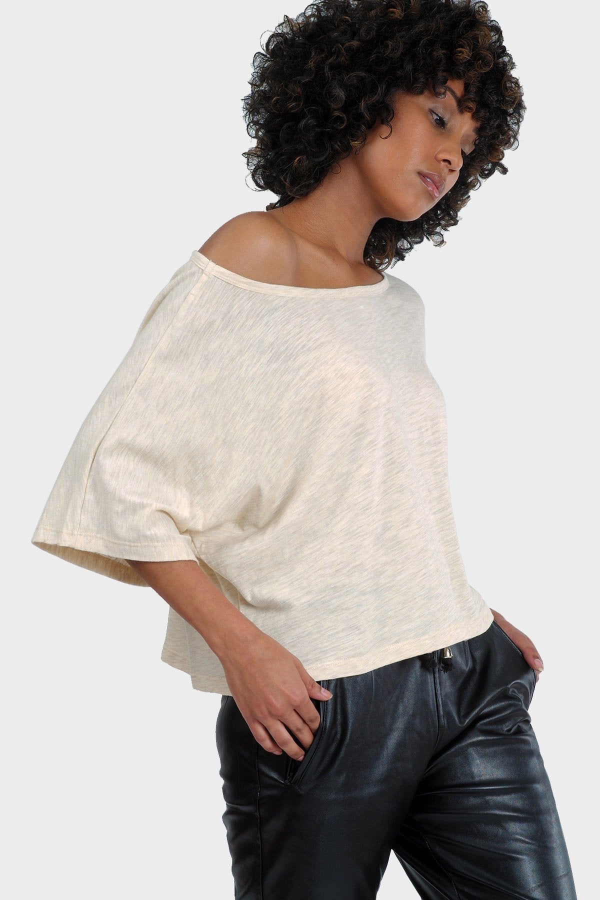 LUMI ORGANIC CROP TOP | Gold Felix