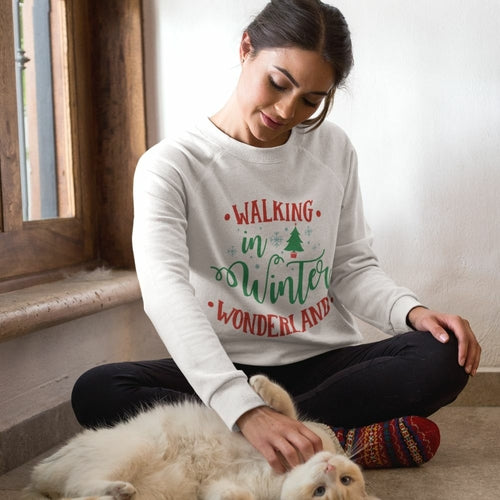 Womens Winter Wonderland Sweatshirt | Yellow Pandora