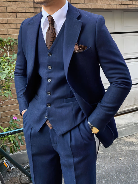 Montedor™ – Retro Wool Slim Suit for Autumn & Winter