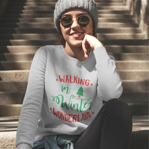 Womens Winter Wonderland Sweatshirt | Yellow Pandora