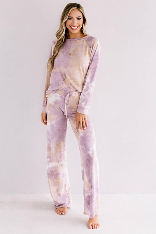 Tie-dye Print Loungewear Set