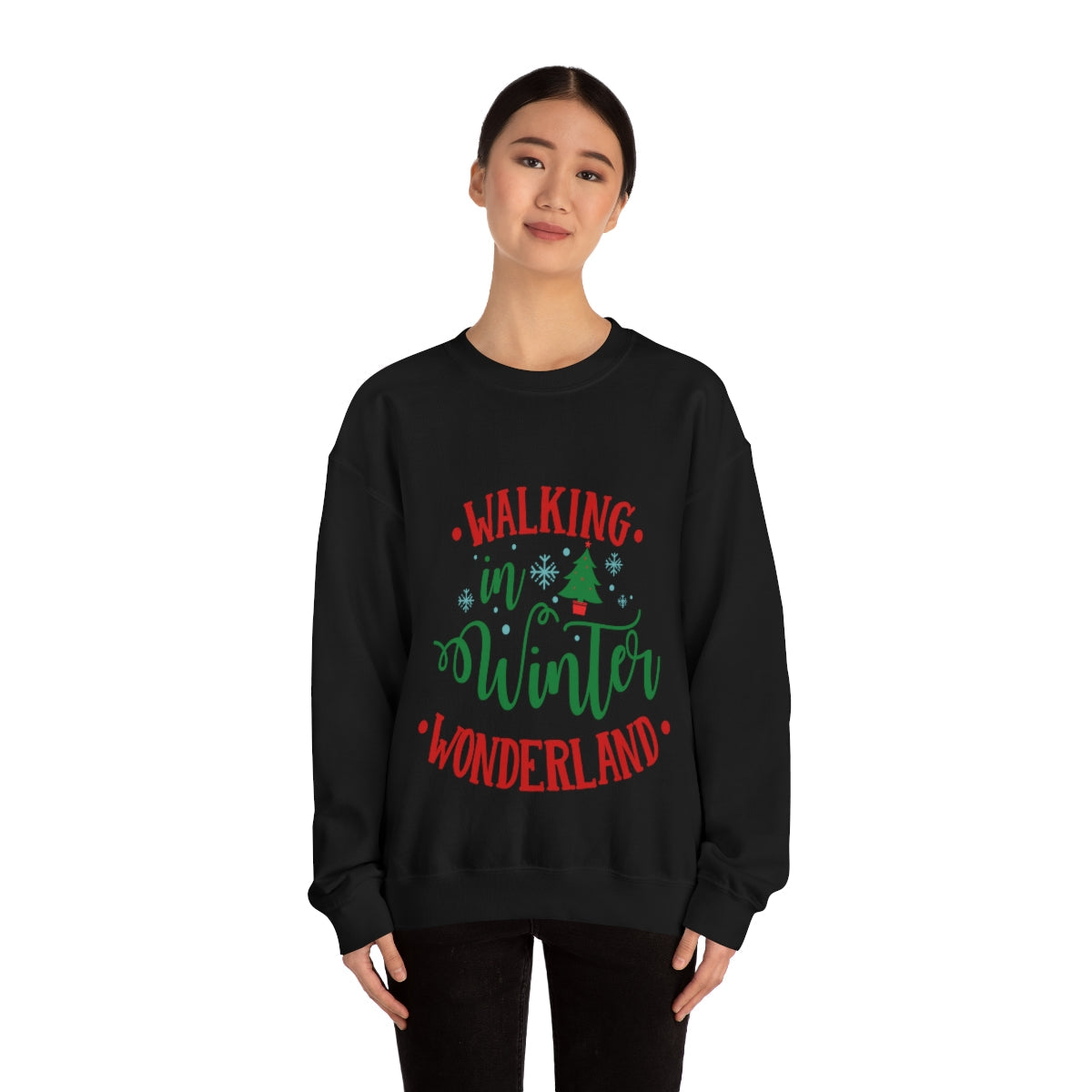 Womens Winter Wonderland Sweatshirt | Yellow Pandora