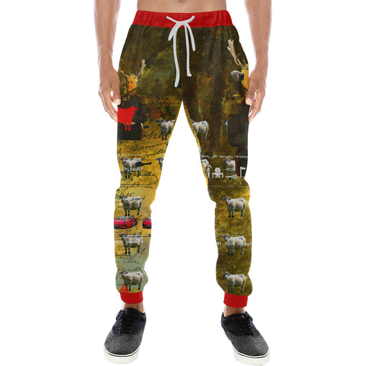 BOVINE Men's All Over Print Sweatpants