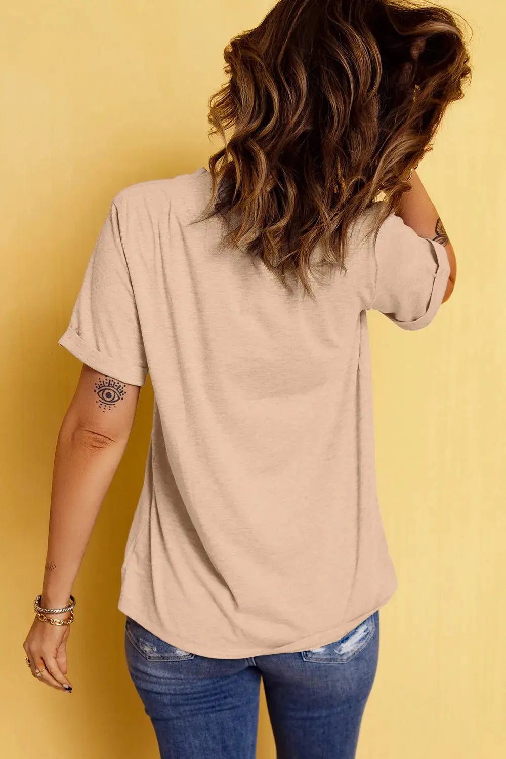 Pumpkin Graphic Round Neck Short Sleeve T-Shirt | Fall Casual Tee | Crimson Medea