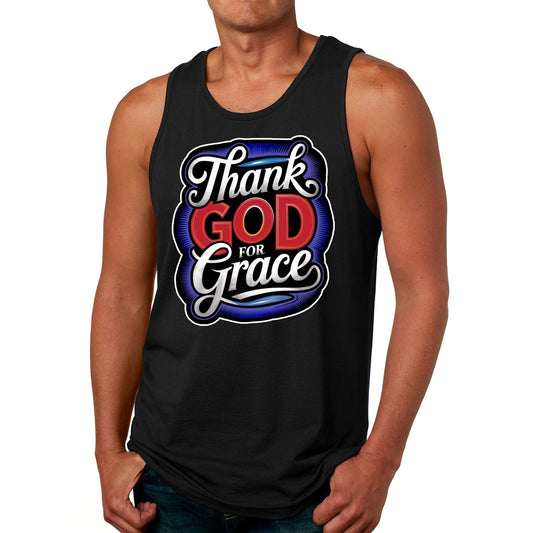 Mens Tank Top - Thank God for Grace