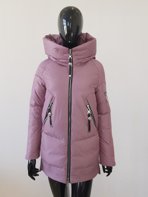 Casual hooded women winter coat parka Zipper pocket padded jacket coat | Jade
