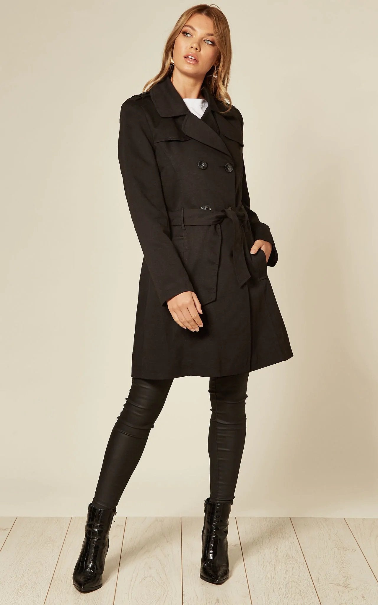 Spring/Summer Military Double Breasted Trench Coat (9049-SP) | Rose Eleusis