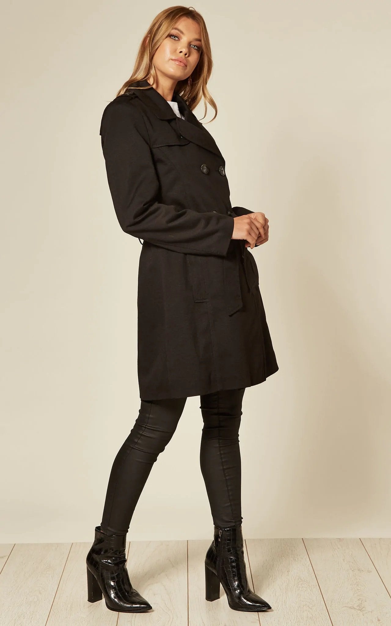 Spring/Summer Military Double Breasted Trench Coat (9049-SP) | Rose Eleusis