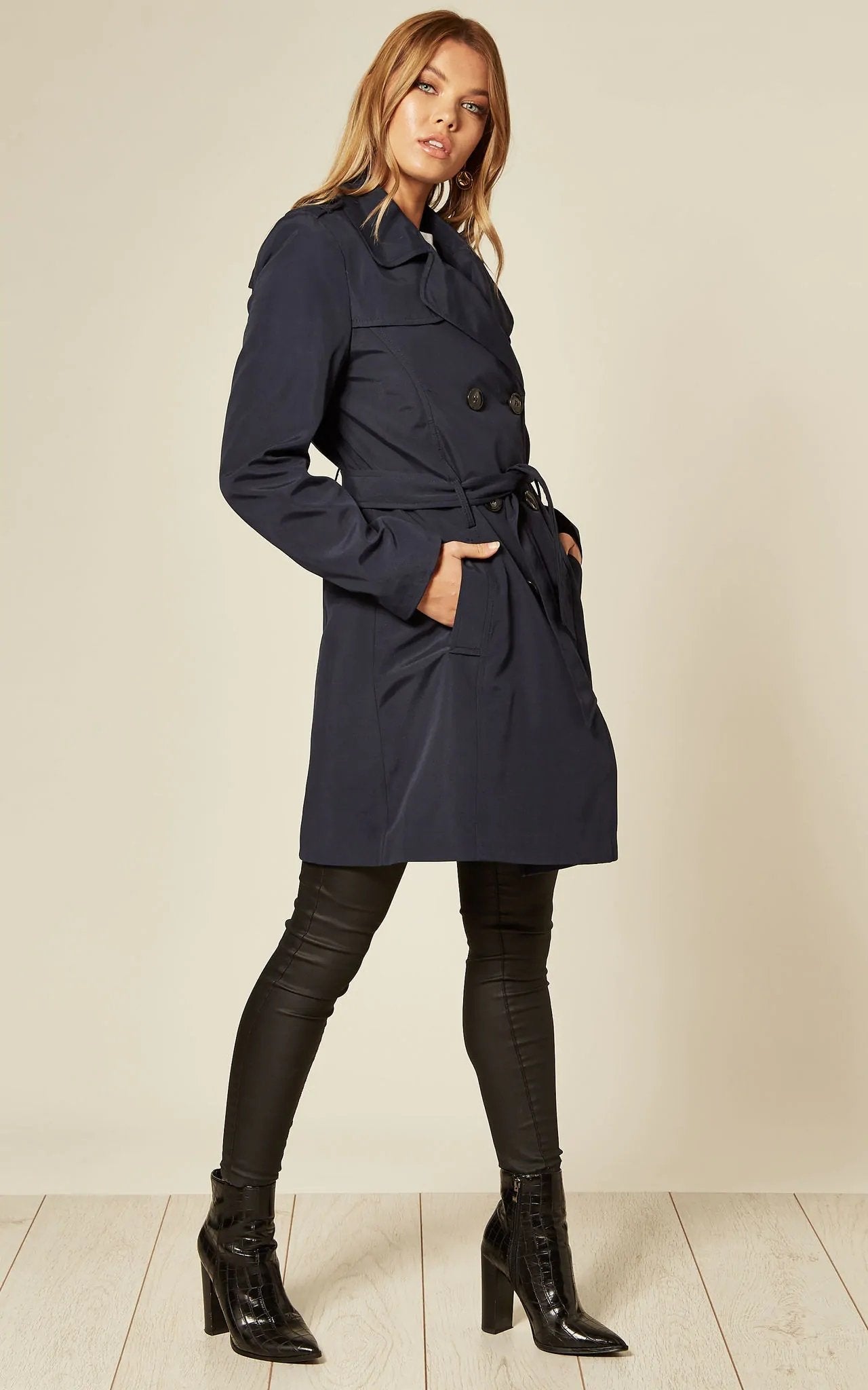 Spring/Summer Military Double Breasted Trench Coat (9049-SP) | Rose Eleusis