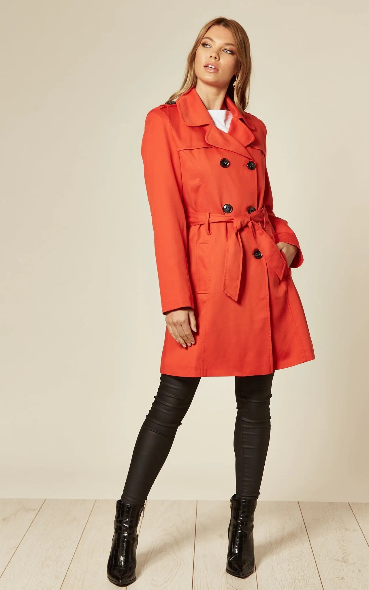 Spring/Summer Military Double Breasted Trench Coat (9049-SP) | Rose Eleusis
