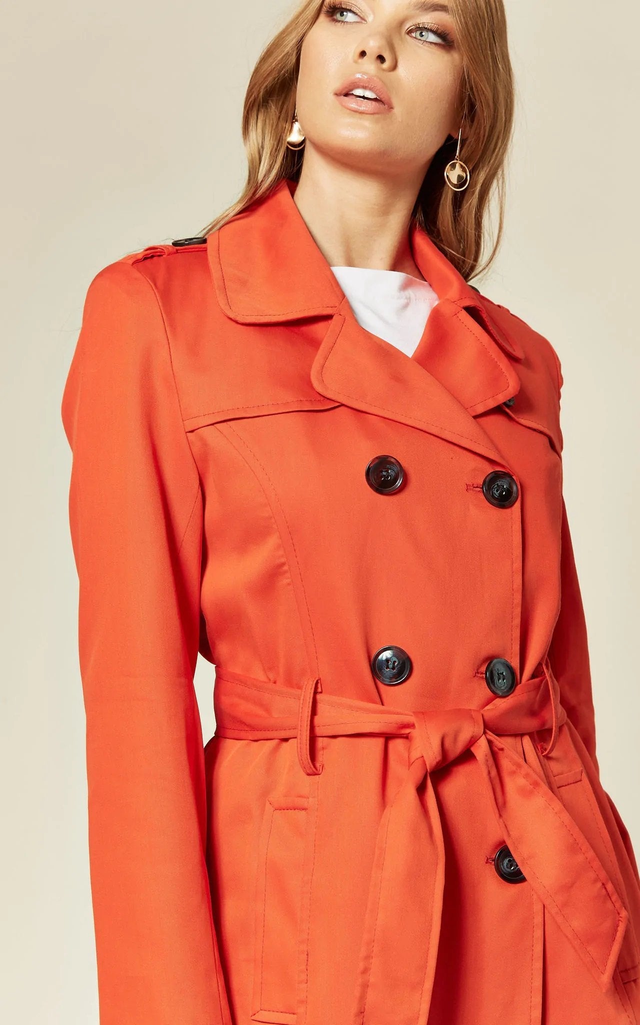 Spring/Summer Military Double Breasted Trench Coat (9049-SP) | Rose Eleusis