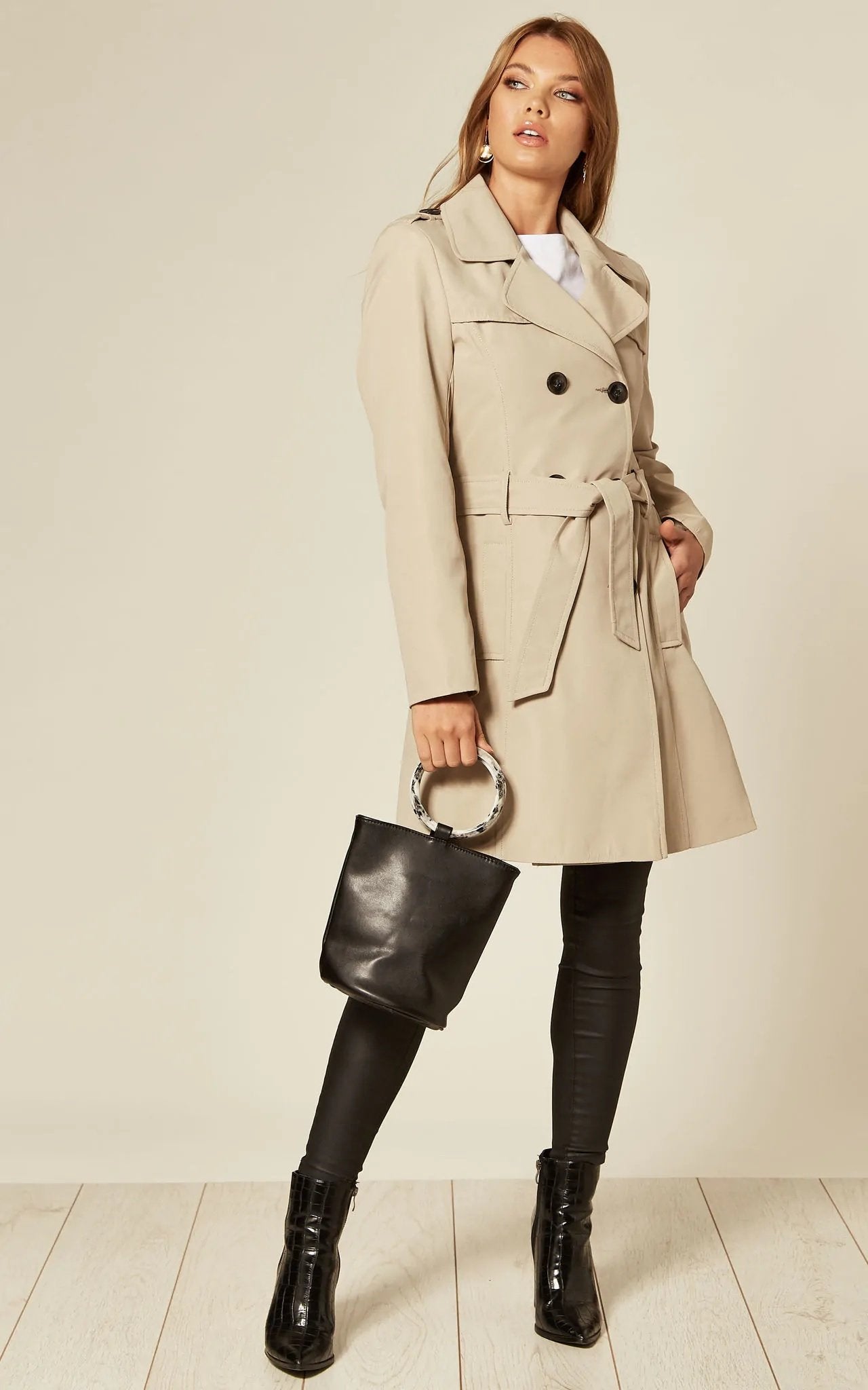 Spring/Summer Military Double Breasted Trench Coat (9049-SP) | Rose Eleusis