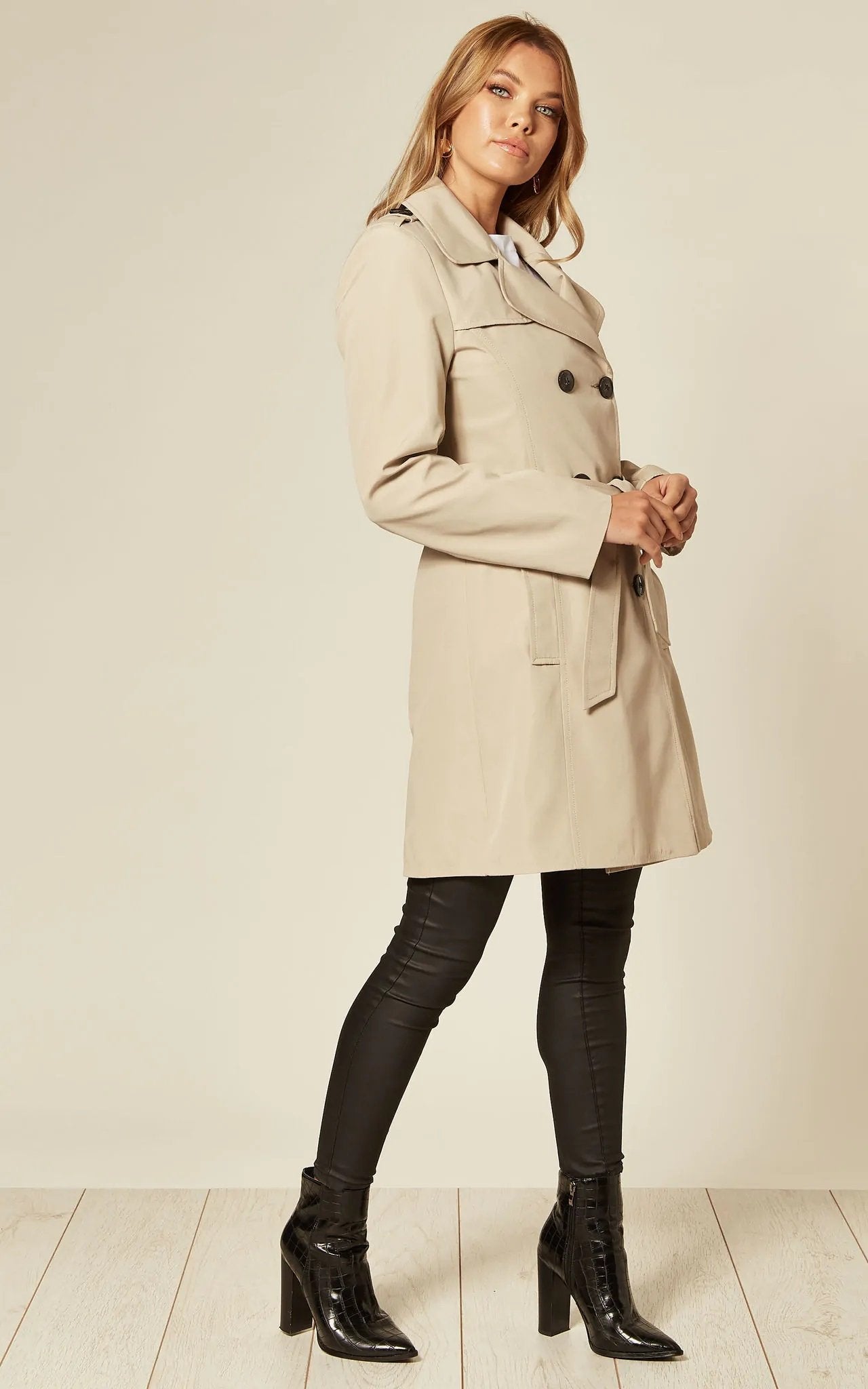 Spring/Summer Military Double Breasted Trench Coat (9049-SP) | Rose Eleusis