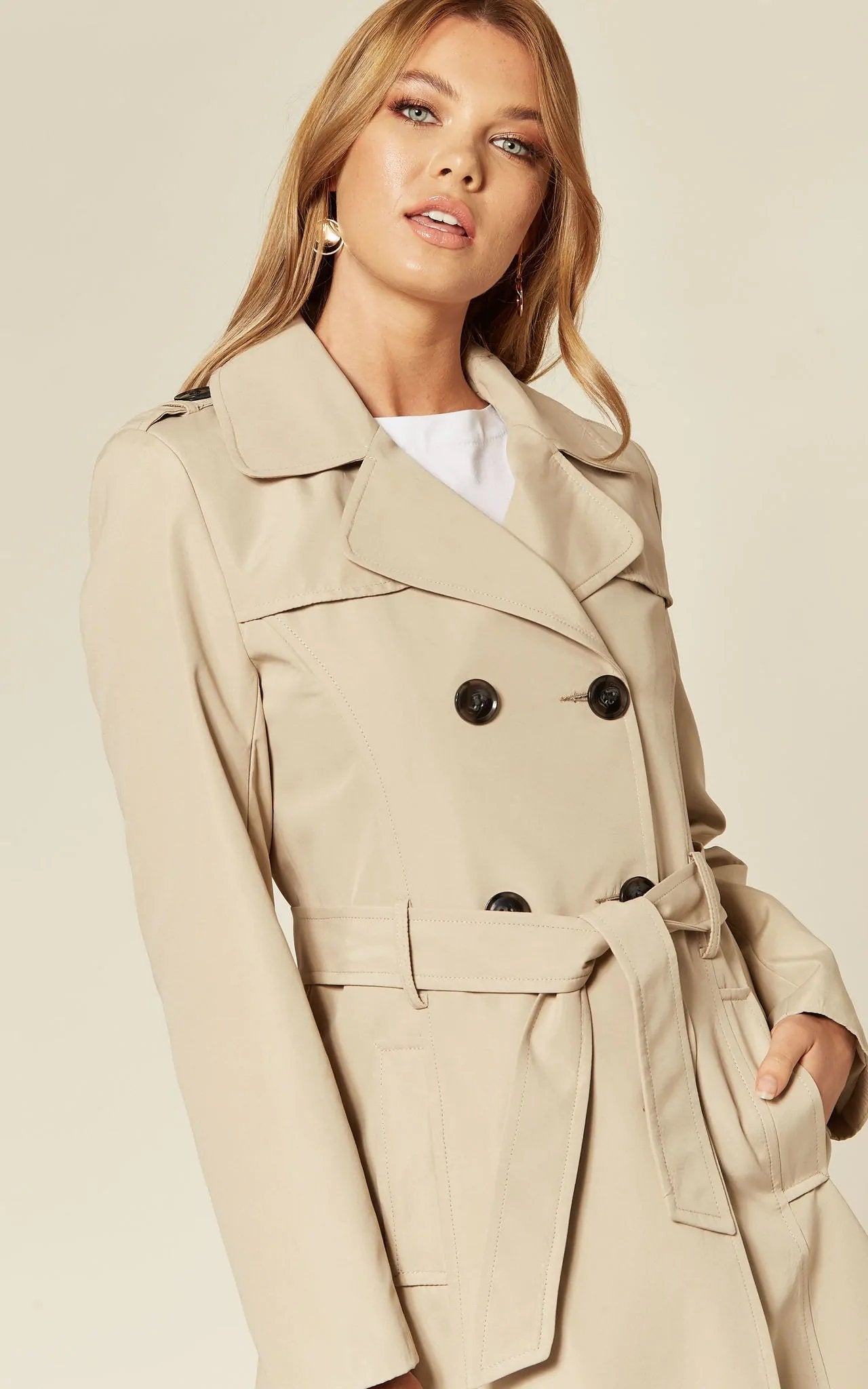 Spring/Summer Military Double Breasted Trench Coat (9049-SP) | Rose Eleusis