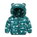 Kids' soft cotton outfit lightweight warm hooded jacket