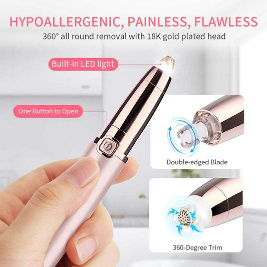 ANLAN Electric Eyebrow Trimmer Makeup Painless Eye