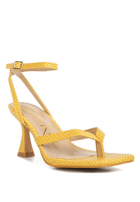 Celty Ankle Strap Spool Heel Sandals