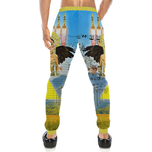 ROCKET GIRL II Men's All Over Print Sweatpants