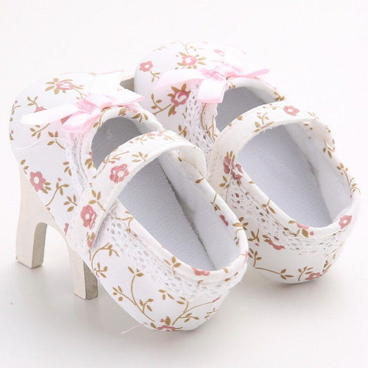 Baby Girls Floral Print First Walkers Shoes Sweet