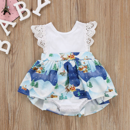 Baby  Kids  Girls Christmas Bodysuit Crochet