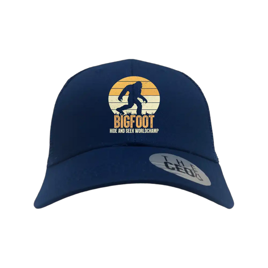 Bigfoot Hide And Seek Embroidered Trucker Hat