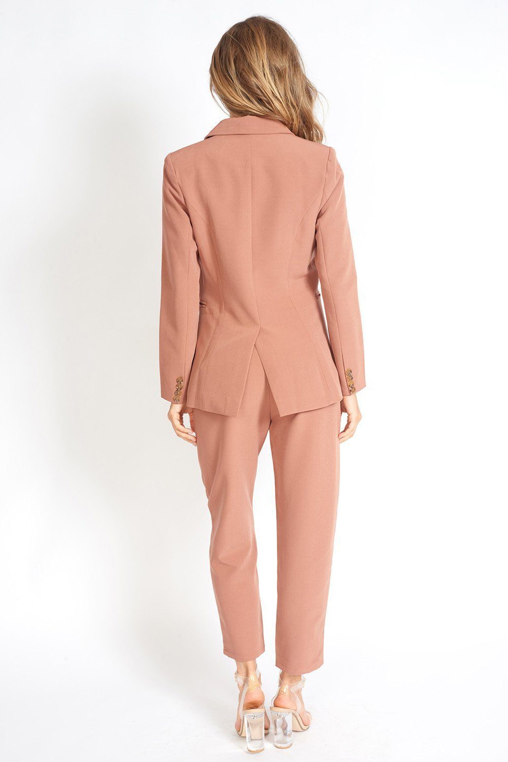 Business Babe 90s Fit Double Breasted Blazer | Azure Thanatos