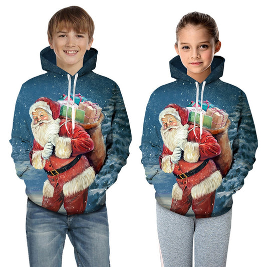 Children Kids Baby Boy Christmas Hoodie Sweatshirt