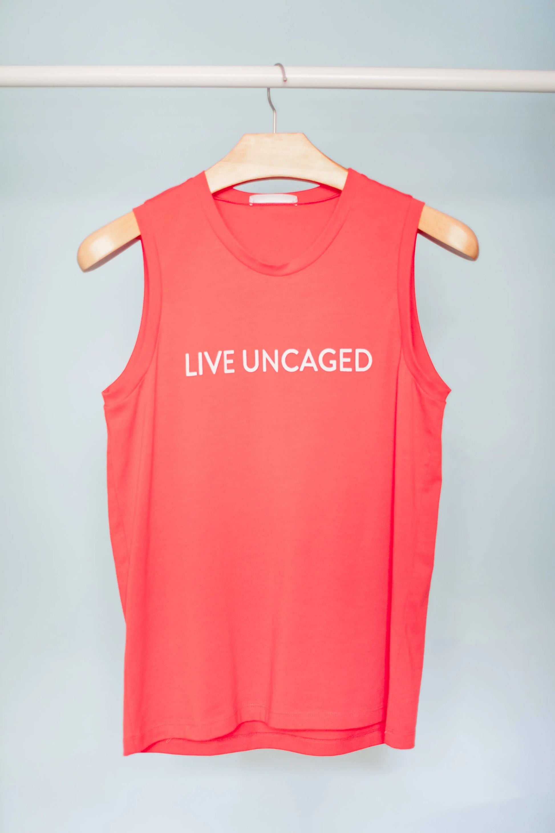 LIVE UNCAGED Tank | Women’s Soft Everyday Tank Top | Salmon Bella