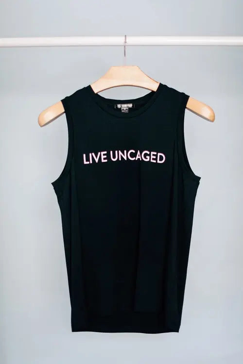 LIVE UNCAGED Tank | Women’s Soft Everyday Tank Top | Salmon Bella