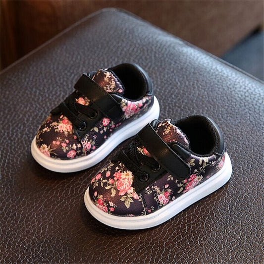 Cute Flower Baby Girls Shoes Comfortable Leather