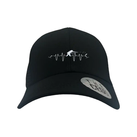 Fishing Heart Beat Embroidered Trucker Hat