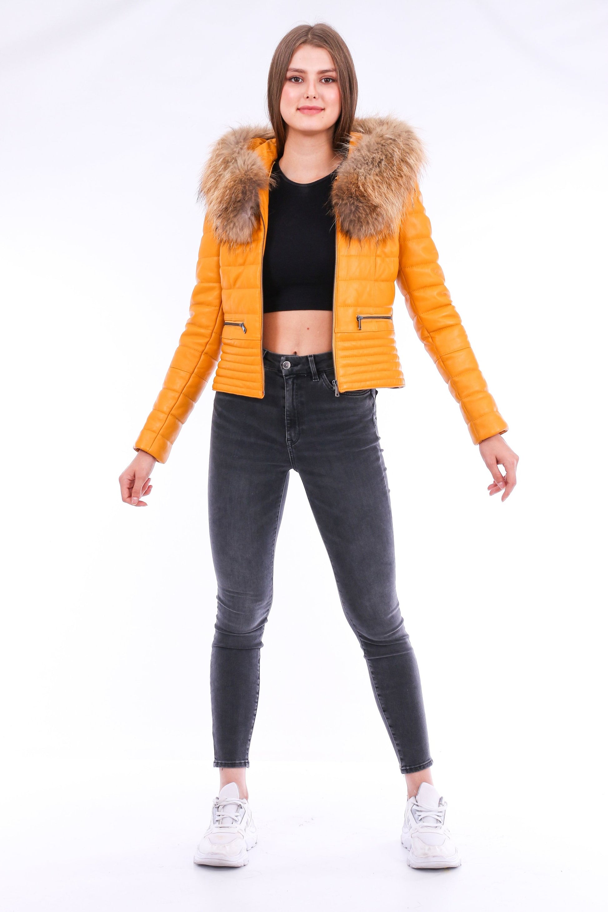 Anoraq Quilted Leather Jacket | Sangria Iapetus
