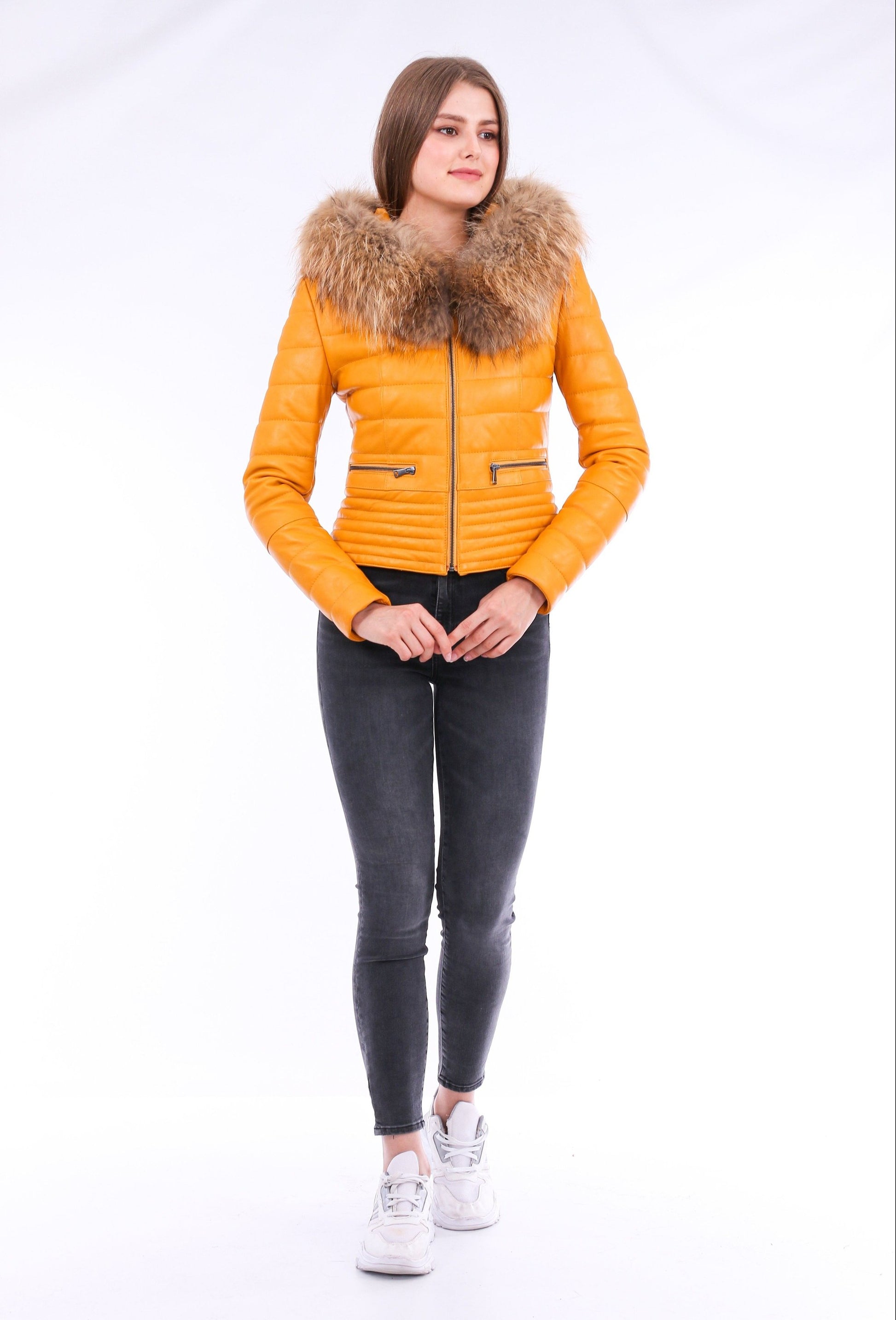 Anoraq Quilted Leather Jacket | Sangria Iapetus