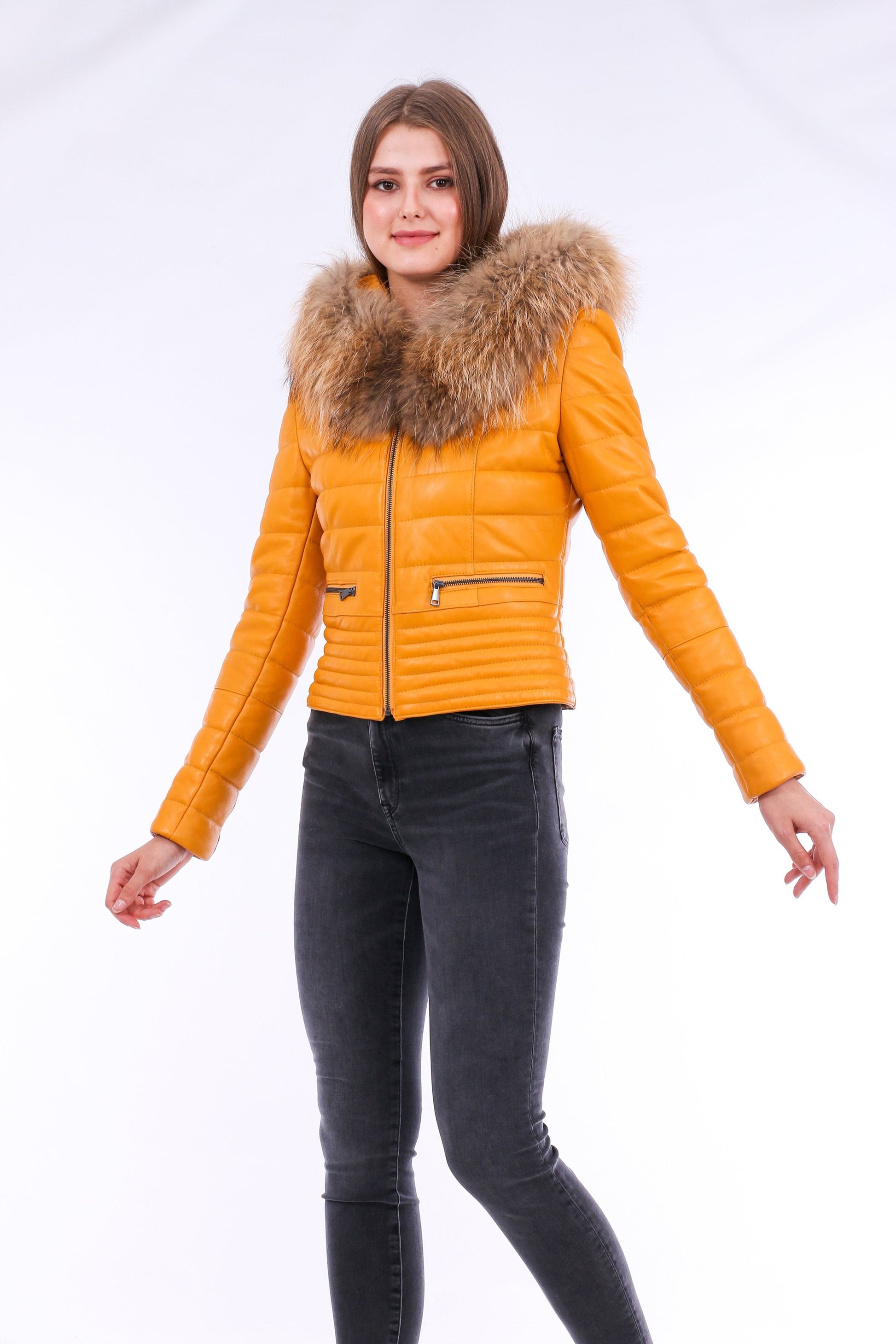 Anoraq Quilted Leather Jacket | Sangria Iapetus