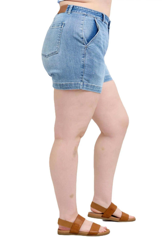 Judy Blue Plus Size High Rise Denim Shorts 15289