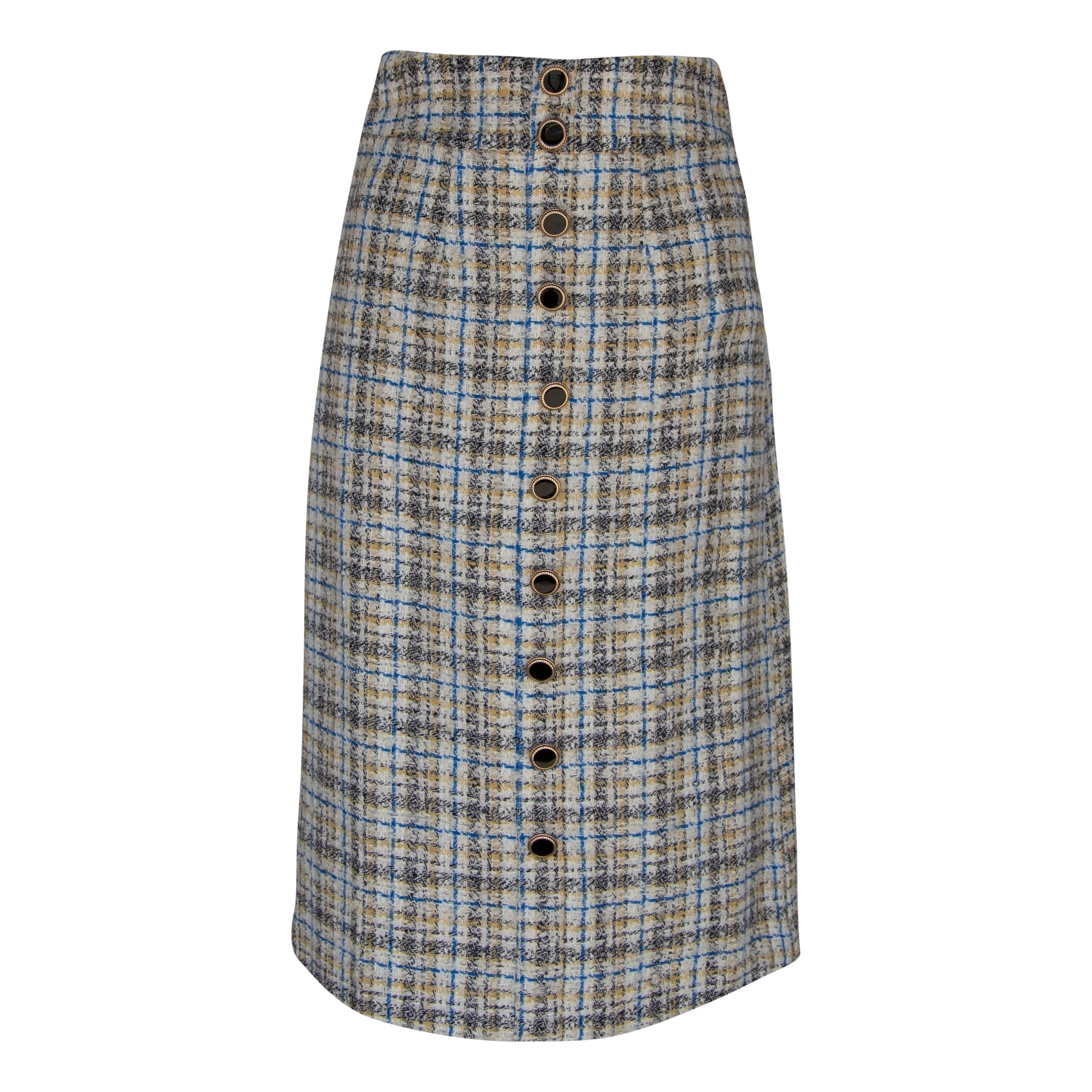 Luxe Plaid Tweed Pencil Skirt – Women’s Chic Tweed Skirt | Mauve Daisy