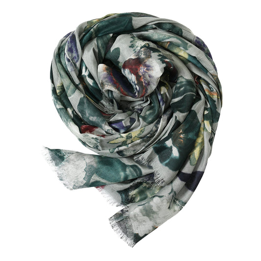 Premium Soft Quality Modal Scarf Floral Print Lightweight Wraps MMD421
